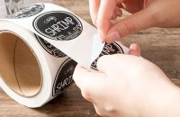 لیبل کاغذ به همراه سلفون